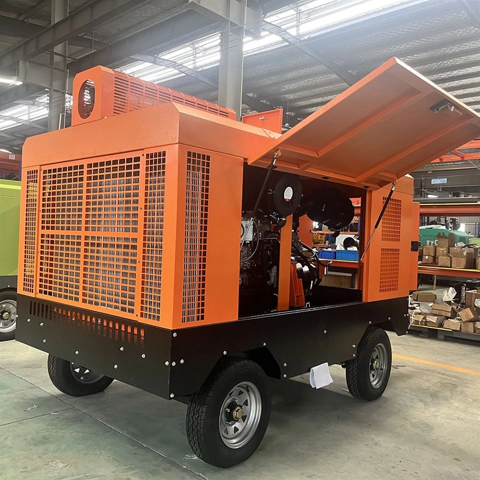 KYLC-580/17CY Energy Efficient Diesel Rotary Screw Air-compressor For Mine Working