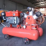 W-2.8/5 Diesel 15kw Compressor de ar de pistão acionado por correia Martelo pneumático